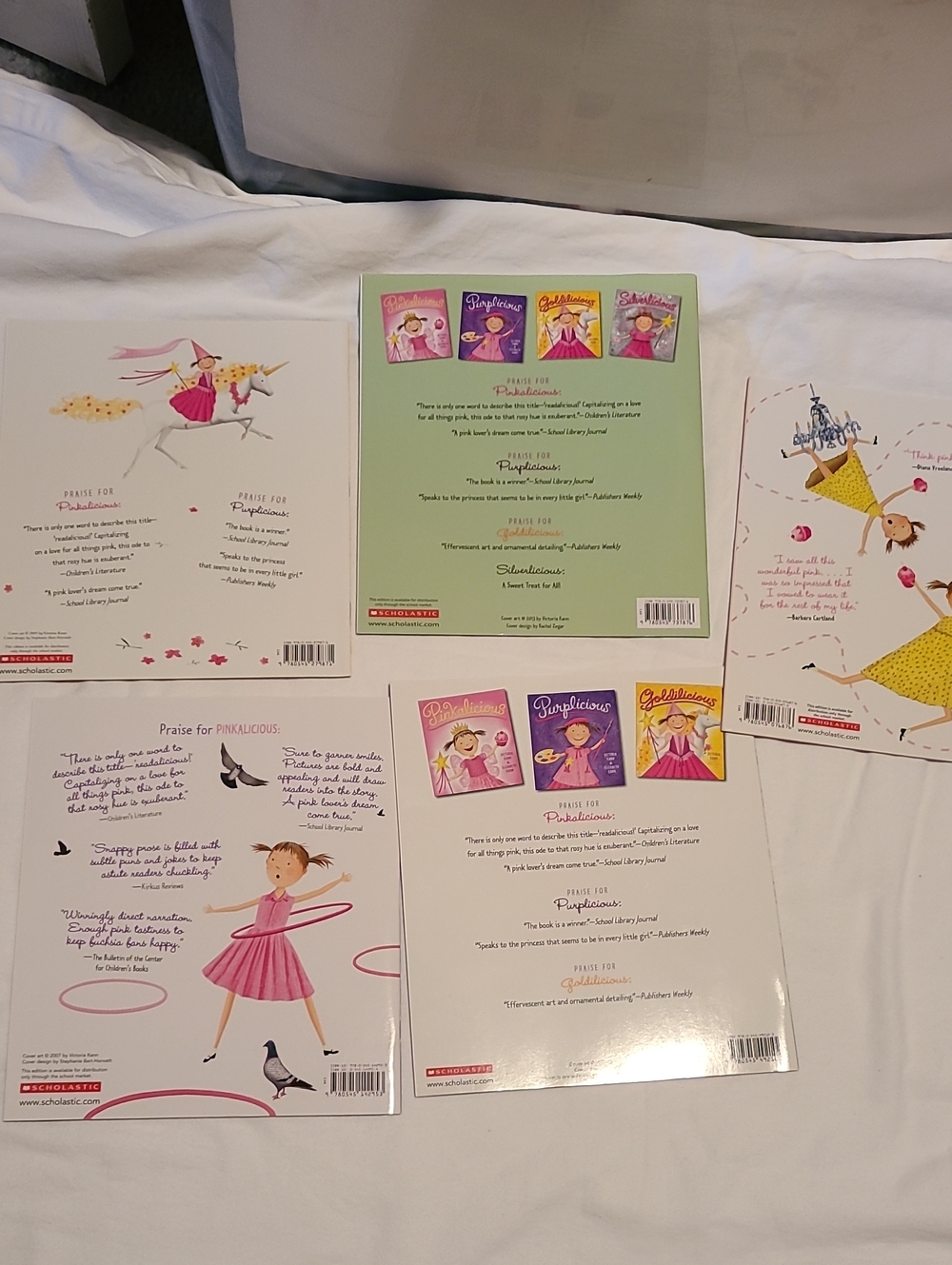5 Scholastic Goldilicious Emeraldalicious Pinkalicious Books By Victoria Kann - Picture 10 of 12
